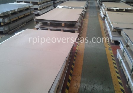 Original Photograph Of Stainless Steel 409 Plate At Our Warehouse Mumbai, India
