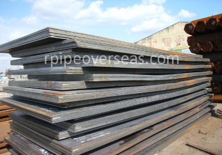 Original Photograph Of Abrasion Resistant Abrex 450 Steel Plates At Our Warehouse Mumbai, India