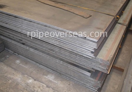 Original Photograph Of Abrasion Resistant Rockstar 450 Steel Plates At Our Warehouse Mumbai, India