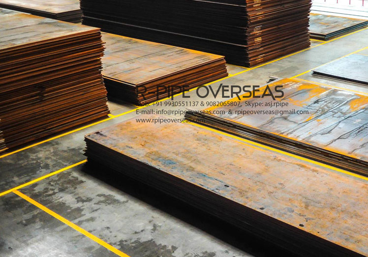 Original Photograph Of Carbon & Mild Steel Plates At Our Warehouse Mumbai, India