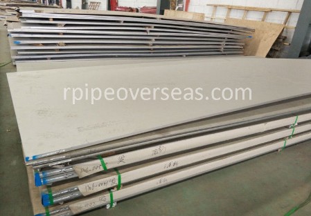 Original Photograph Of Duplex Steel SAF 2205 Plate At Our Warehouse Mumbai, India