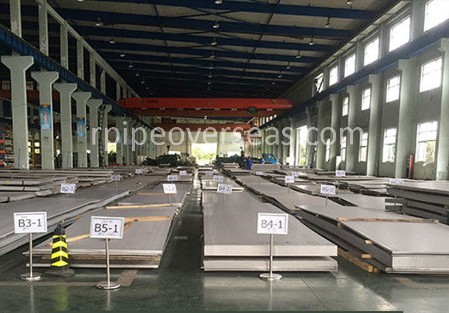 Original Photograph Of Duplex Steel UNS S32205 Plate At Our Warehouse Mumbai, India