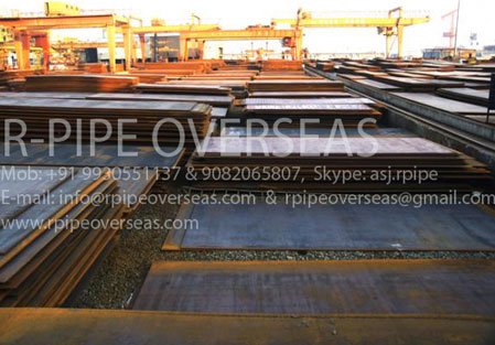 Original Photograph Of High Manganese Steel Plate At Our Warehouse Mumbai, India