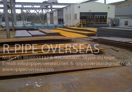 Original Photograph Of X120MN12 Manganese Steel Plates At Our Warehouse Mumbai, India