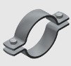 Steel Two Piece Pipe Clamps